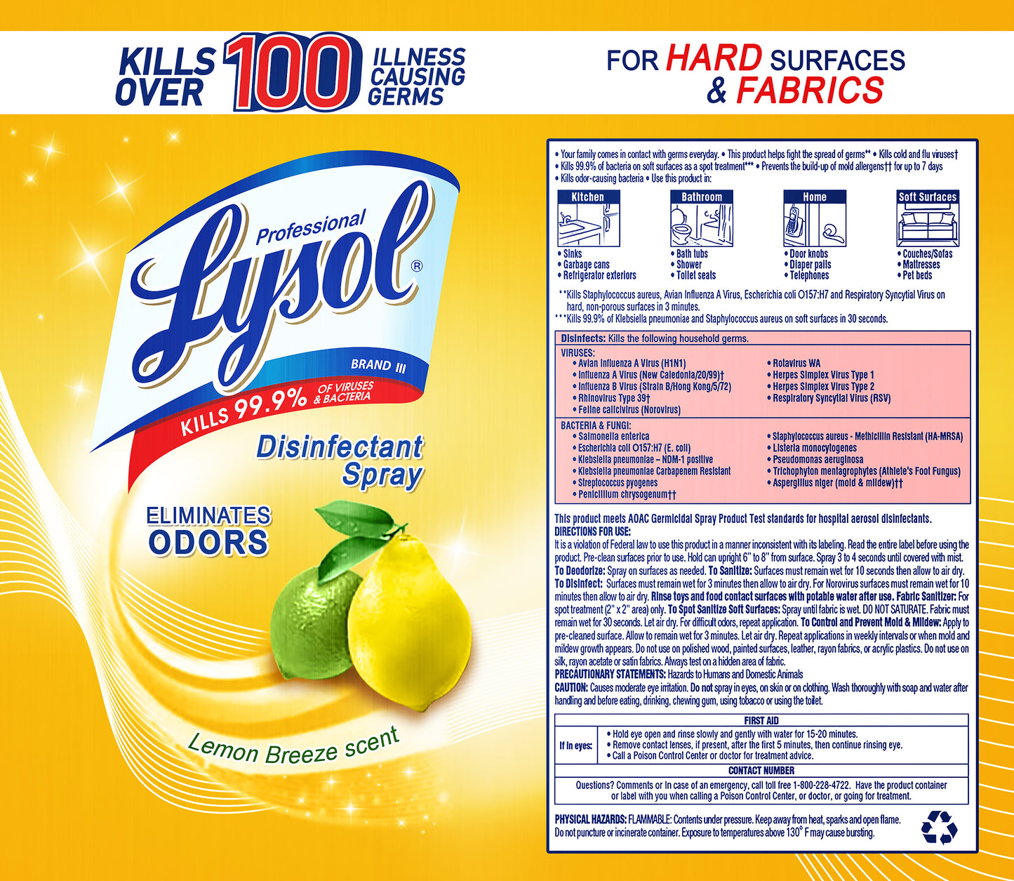 Lysol Disinfectant Spray Lemon Breeze Scent Kids Tumbler
