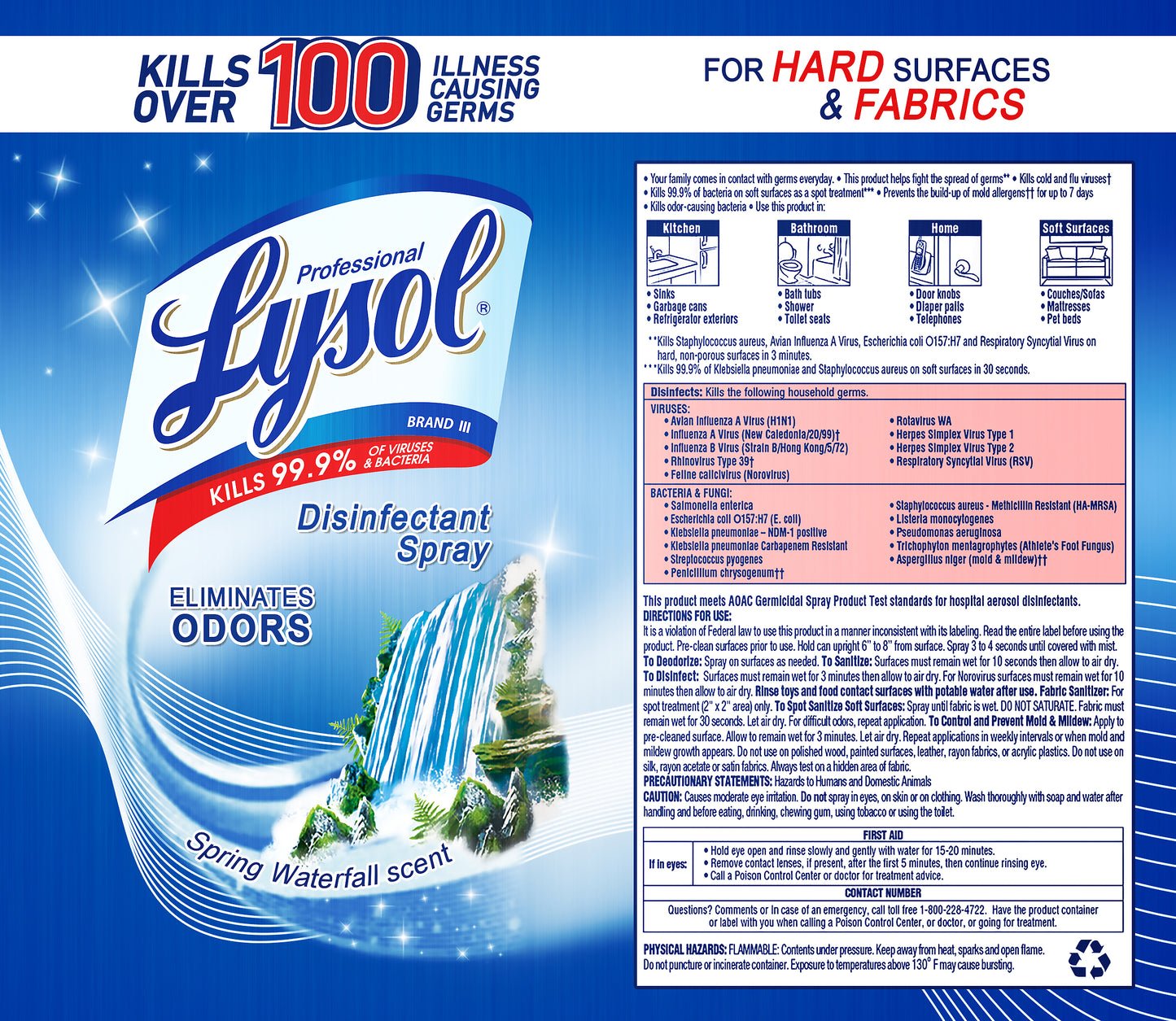 Lysol Disinfectant Spray Spring Waterfall Scent Kids Tumbler