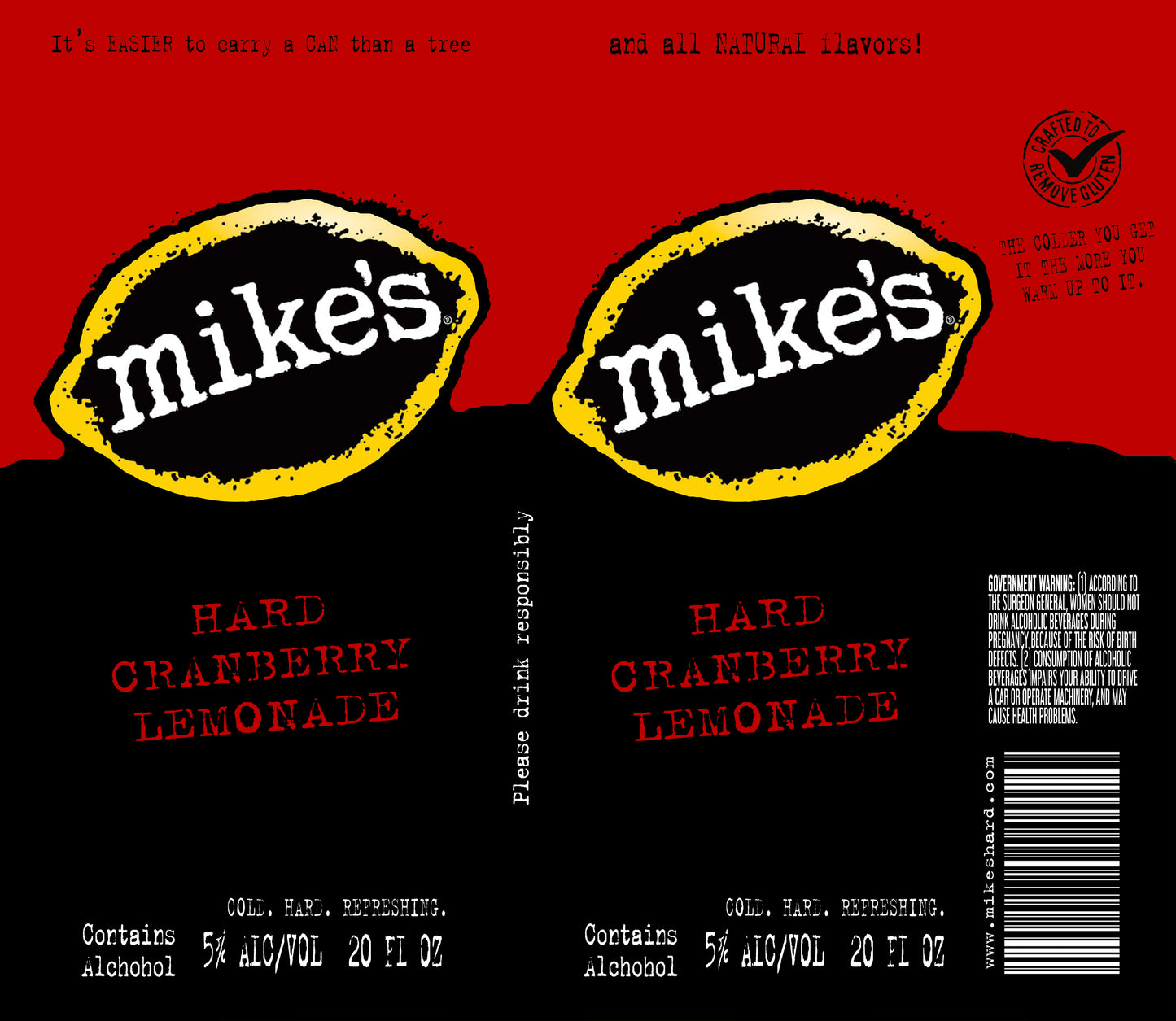 Mikes Harder Cranberry Wine Tumbler