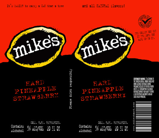 Mikes Hard Pineapple Strawberry Wine Tumbler