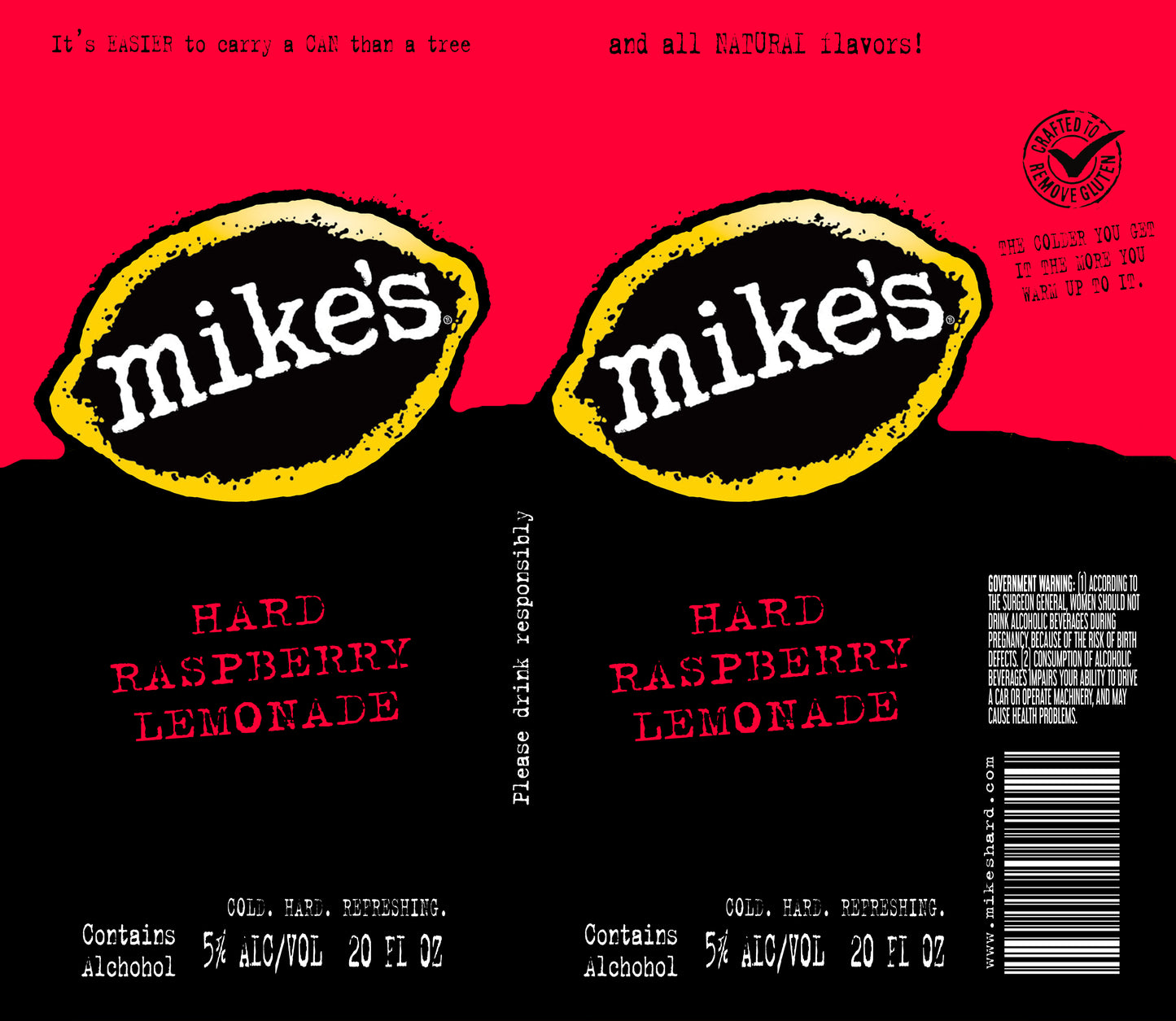 Mikes Hard Raspberry Lemonade Wine Tumbler