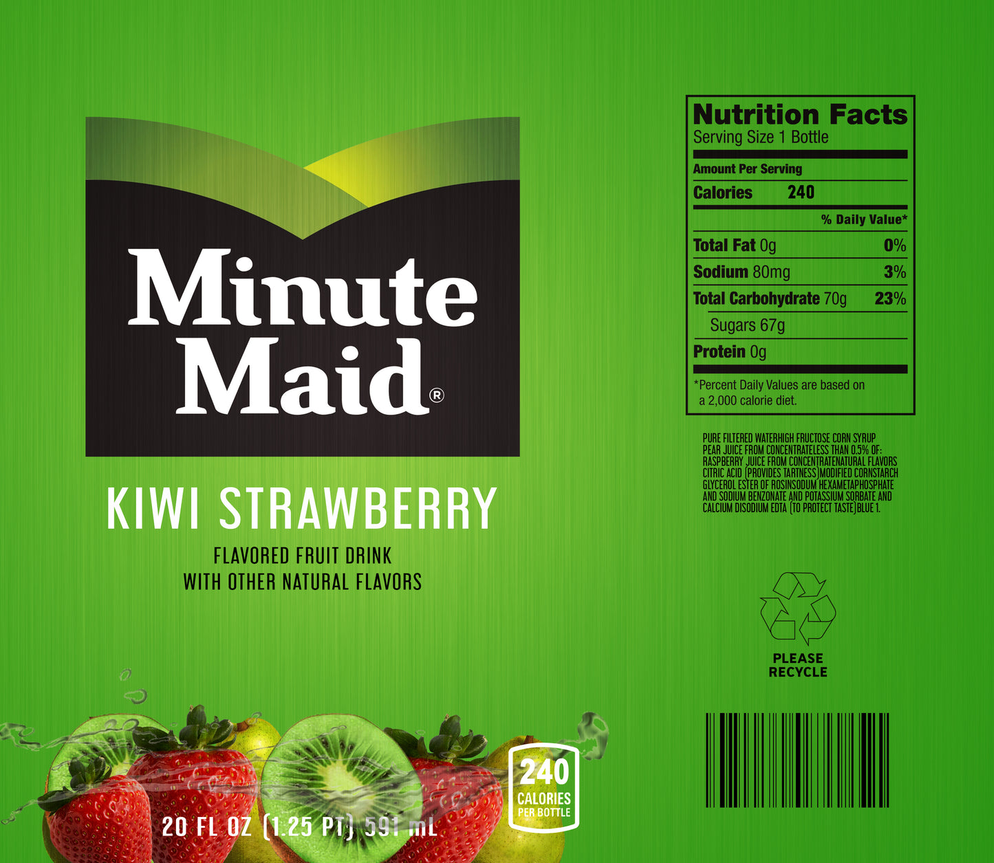 Minute Maid Kiwi Strawberry Wine Tumbler