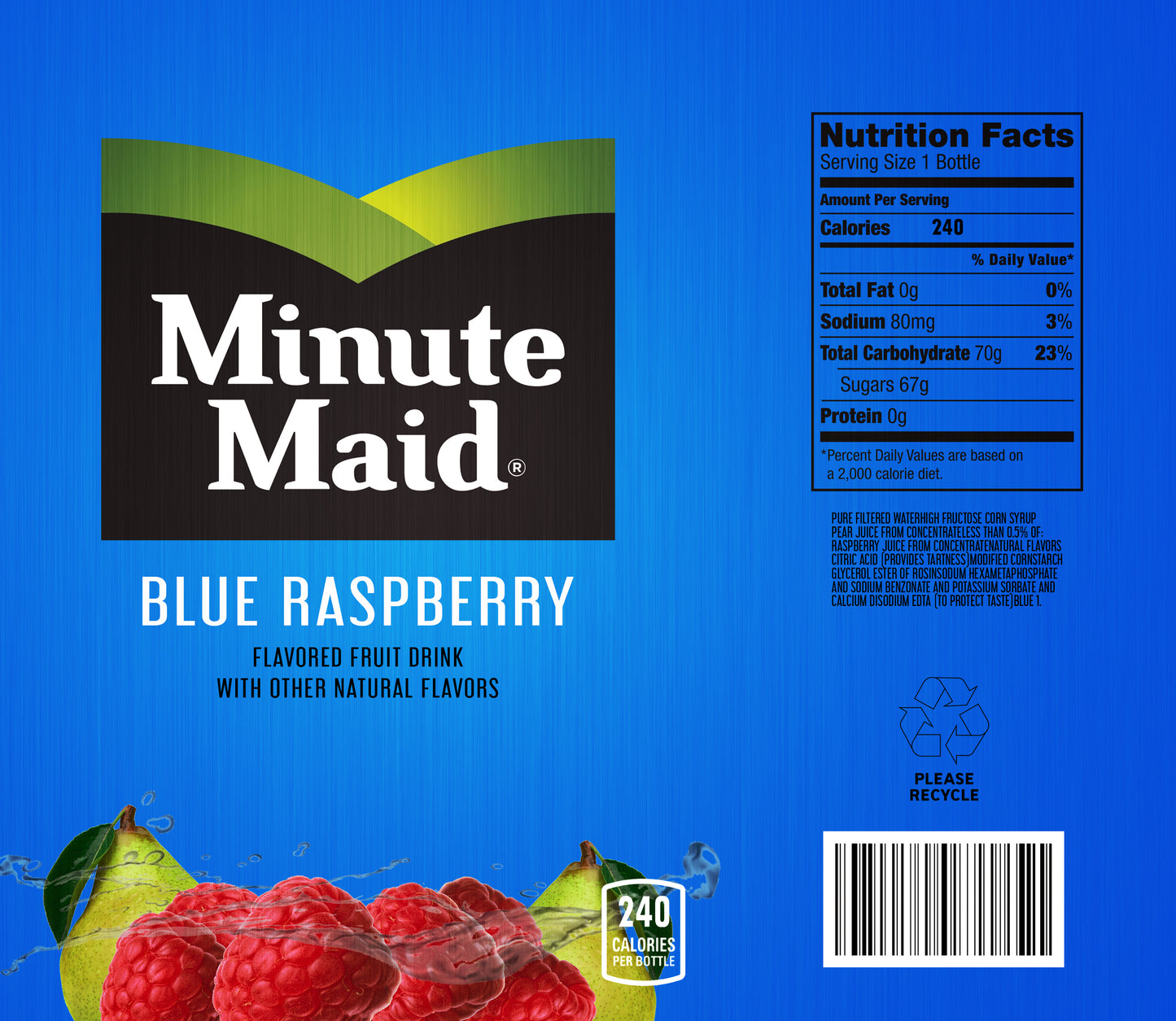 Minute Maid Blue Raspberry Wine Tumbler