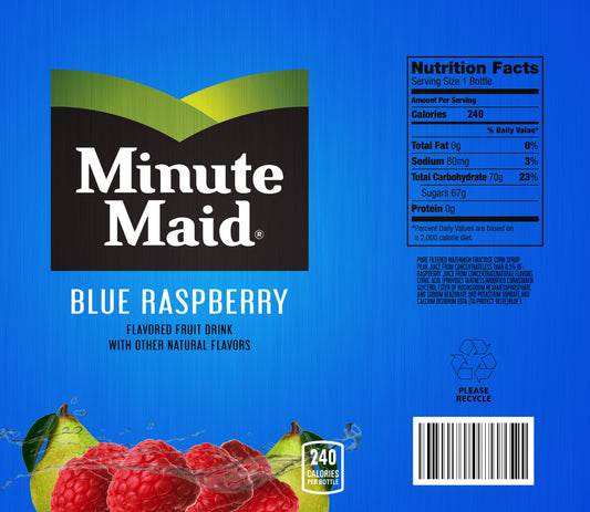Minute Maid Blue Raspberry Wine Tumbler