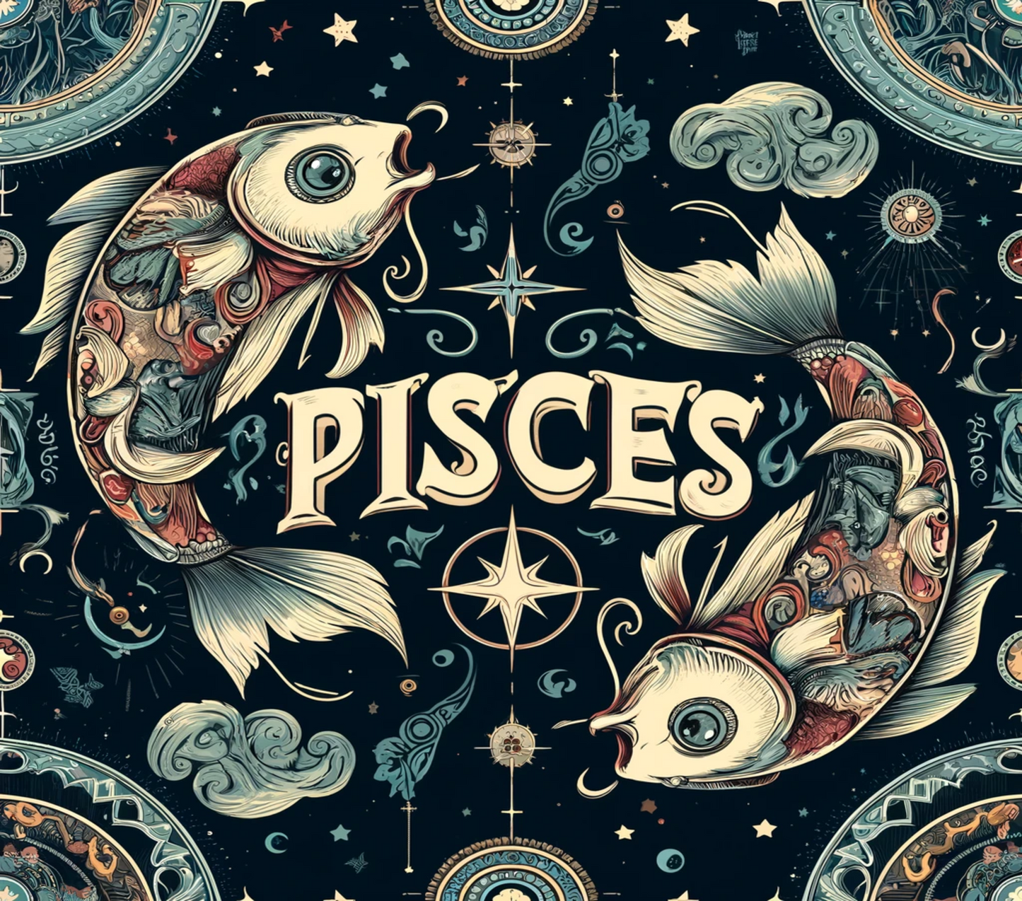 Pisces Dark Mode Kids Tumbler