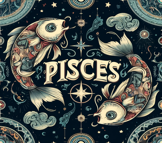 Pisces Dark Mode Kids Tumbler