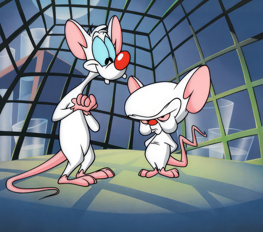 Pinky And The Brain In A Cage Wine Tumbler