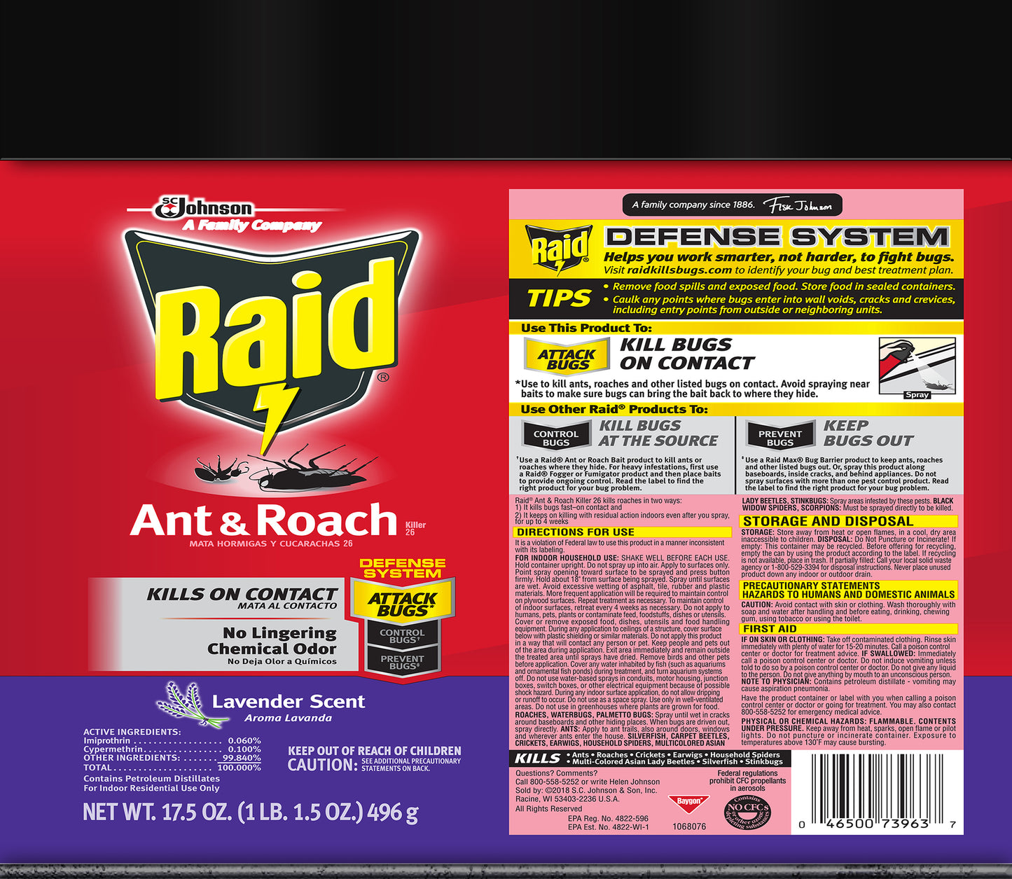 Raid Lavender Ant & Roach Kids Tumbler