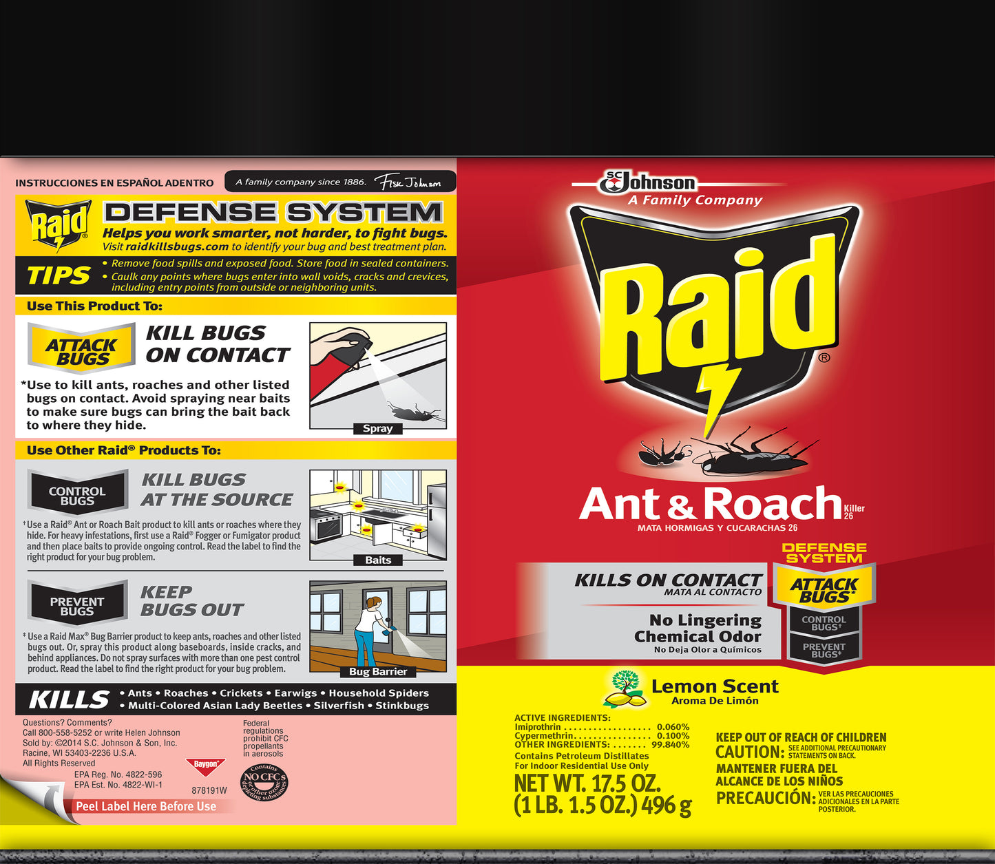 Raid Lemon Ants & Roach Kids Tumbler