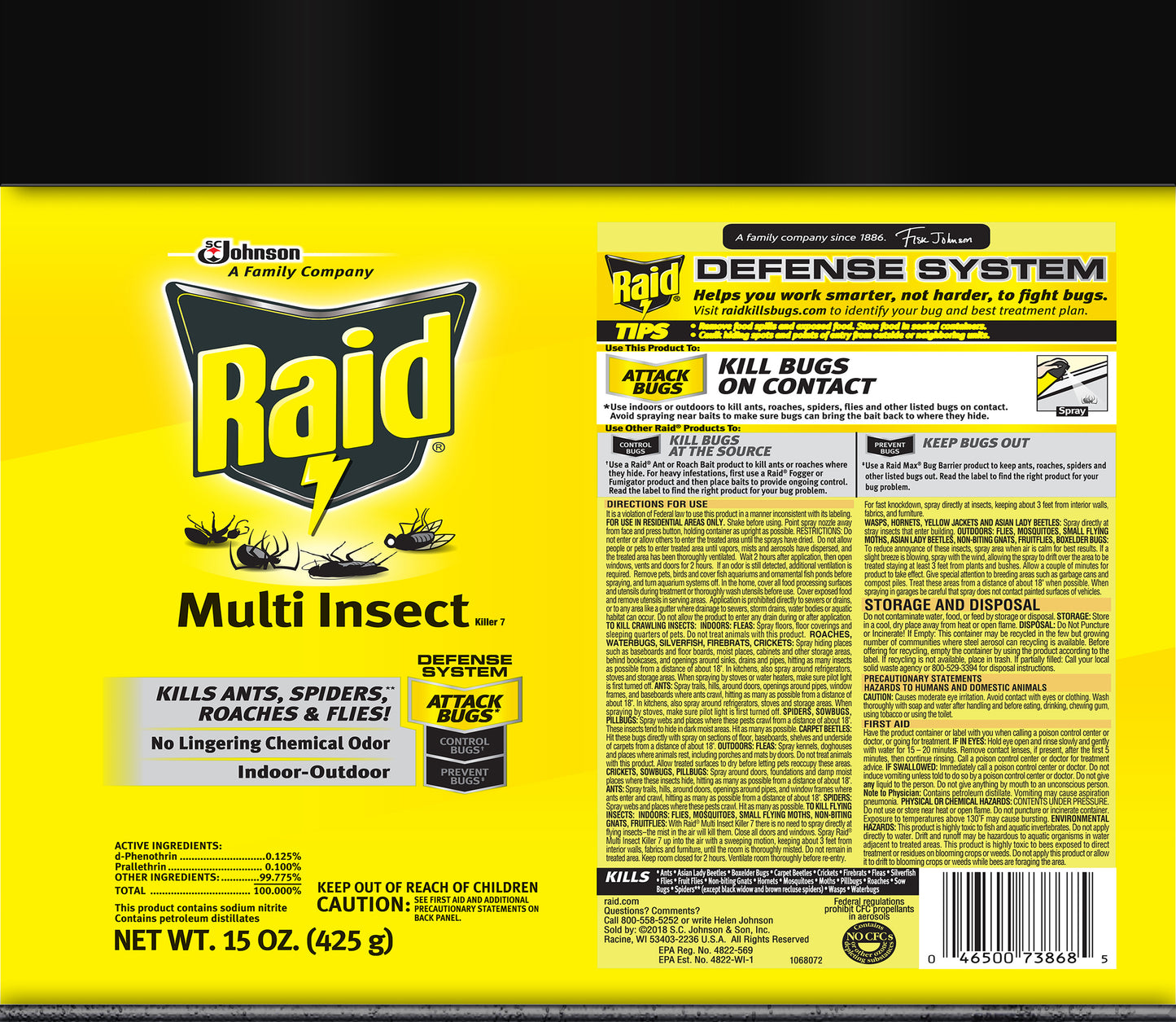 Raid Multi Insect Kids Tumbler