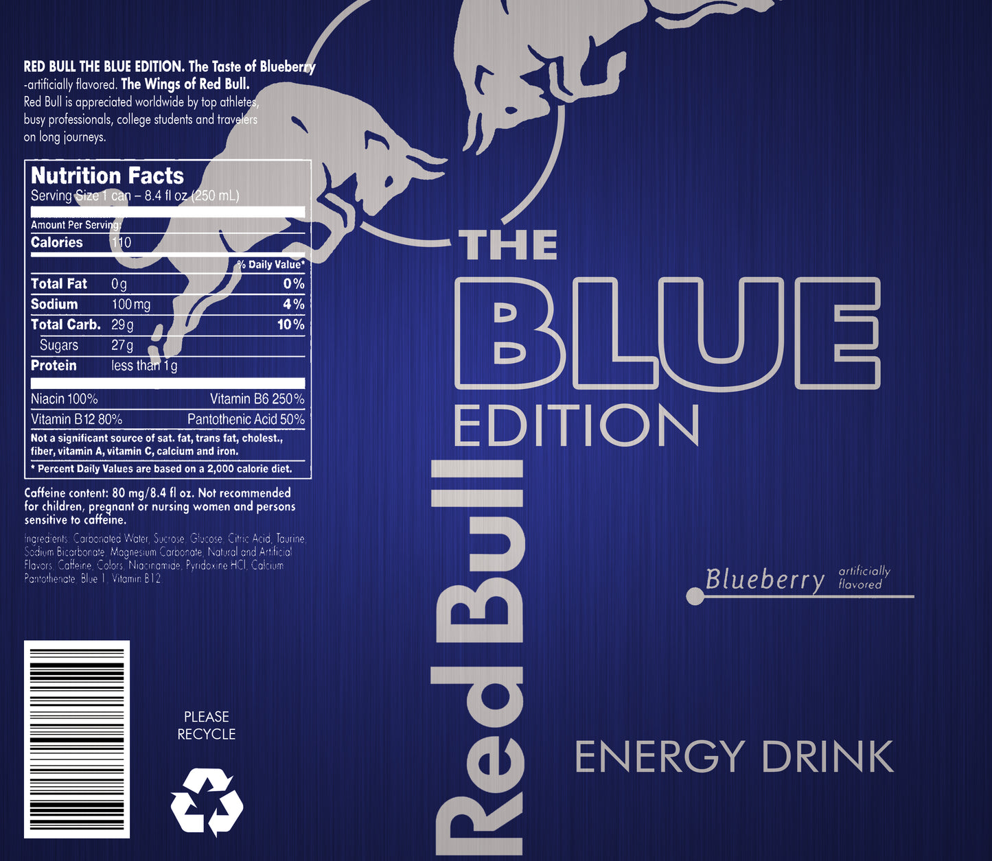 RedBull Blueberry Wine Tumbler