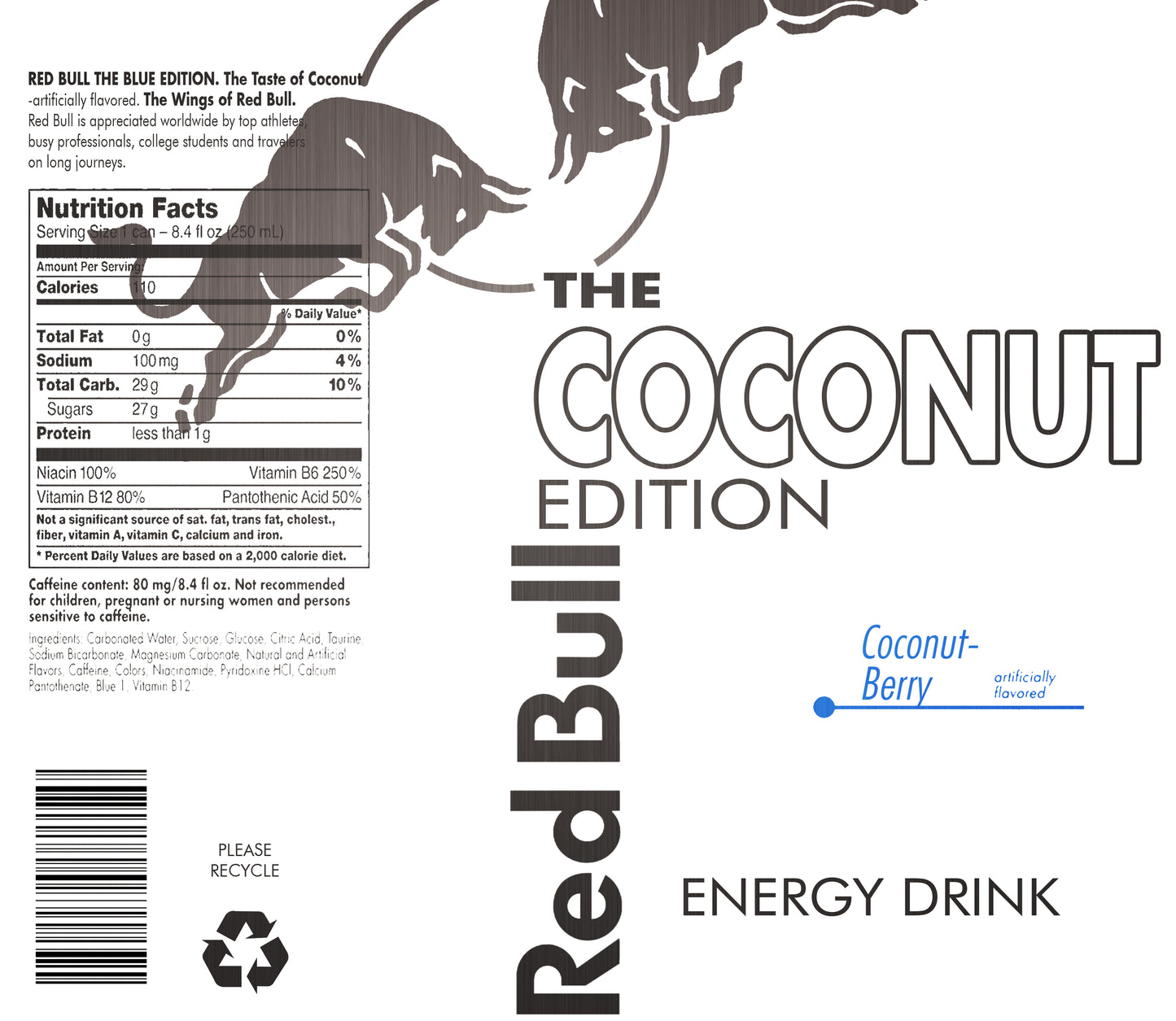 RedBull Coconut Kids Tumbler
