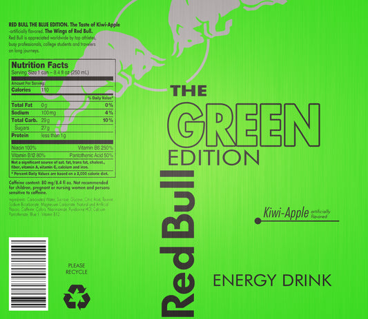 RedBull Kiwi Apple Wine Tumbler