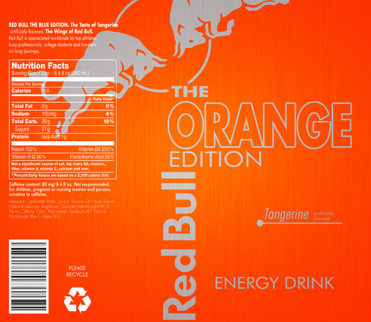 RedBull Tangerine Wine Tumbler