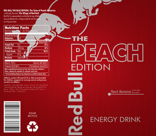 RedBull Peach Wine Tumbler