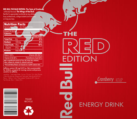RedBull Cranberry Wine Tumbler
