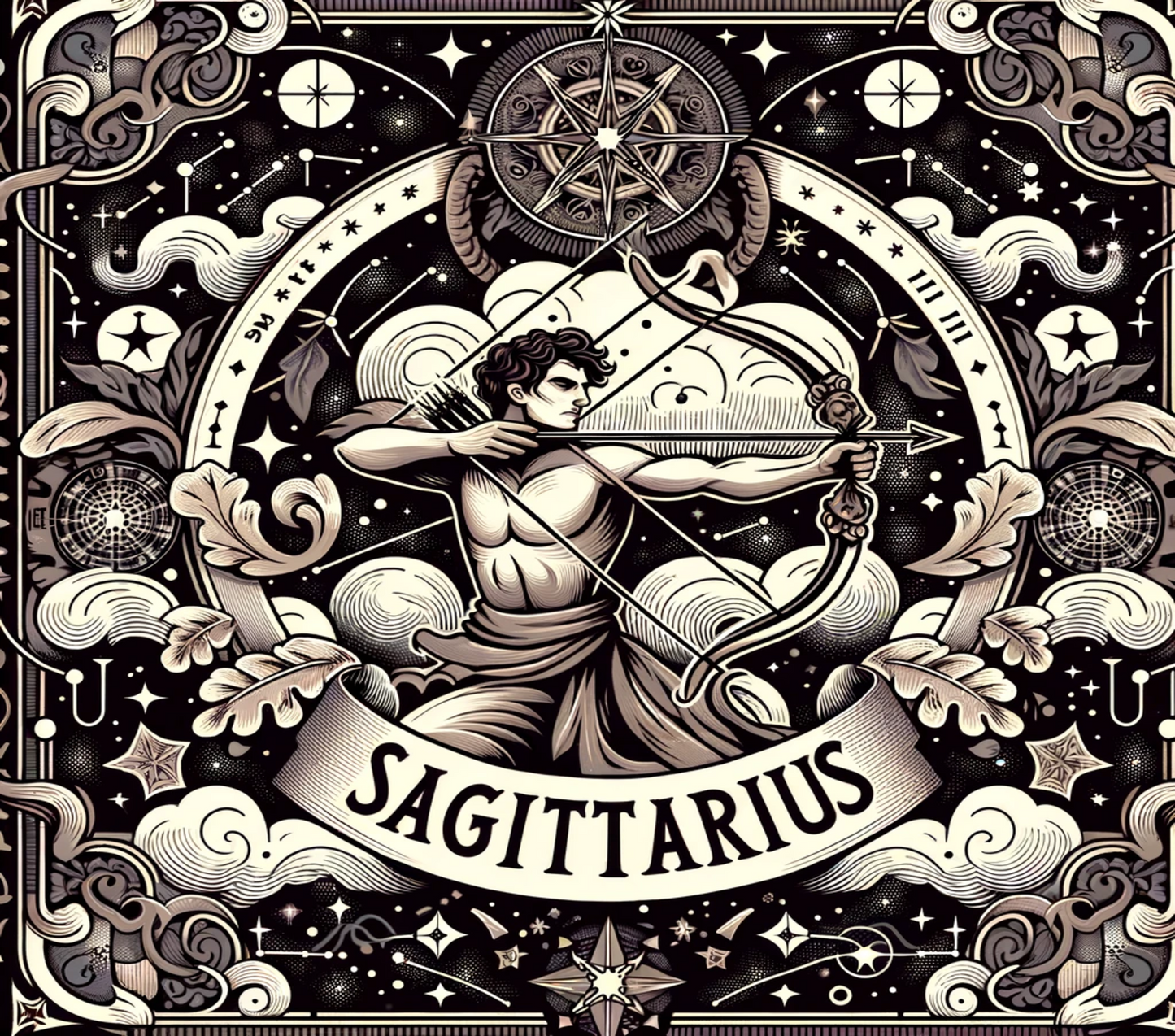 Sagittarius Dark Mode Wine Tumbler