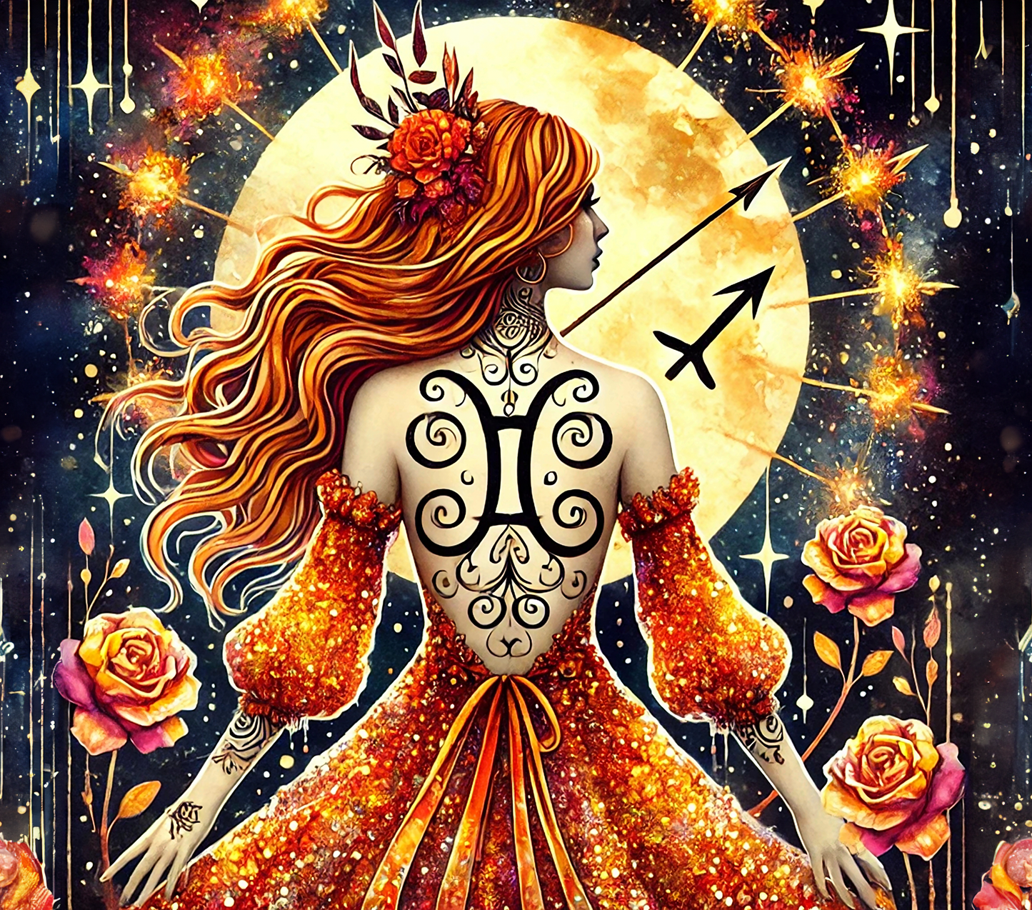 Sagittarius Woman Wine Tumbler