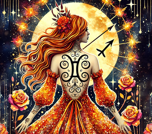 Sagittarius Woman Wine Tumbler