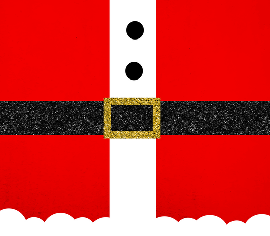 Santa With Glittery Buckle Kids Tumbler