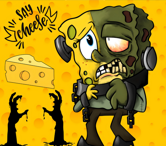 Scary Sponge Kids Tumbler