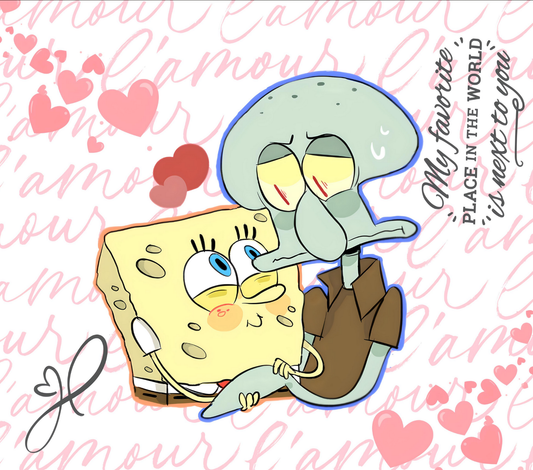 Squidward Might Care Kids Tumbler