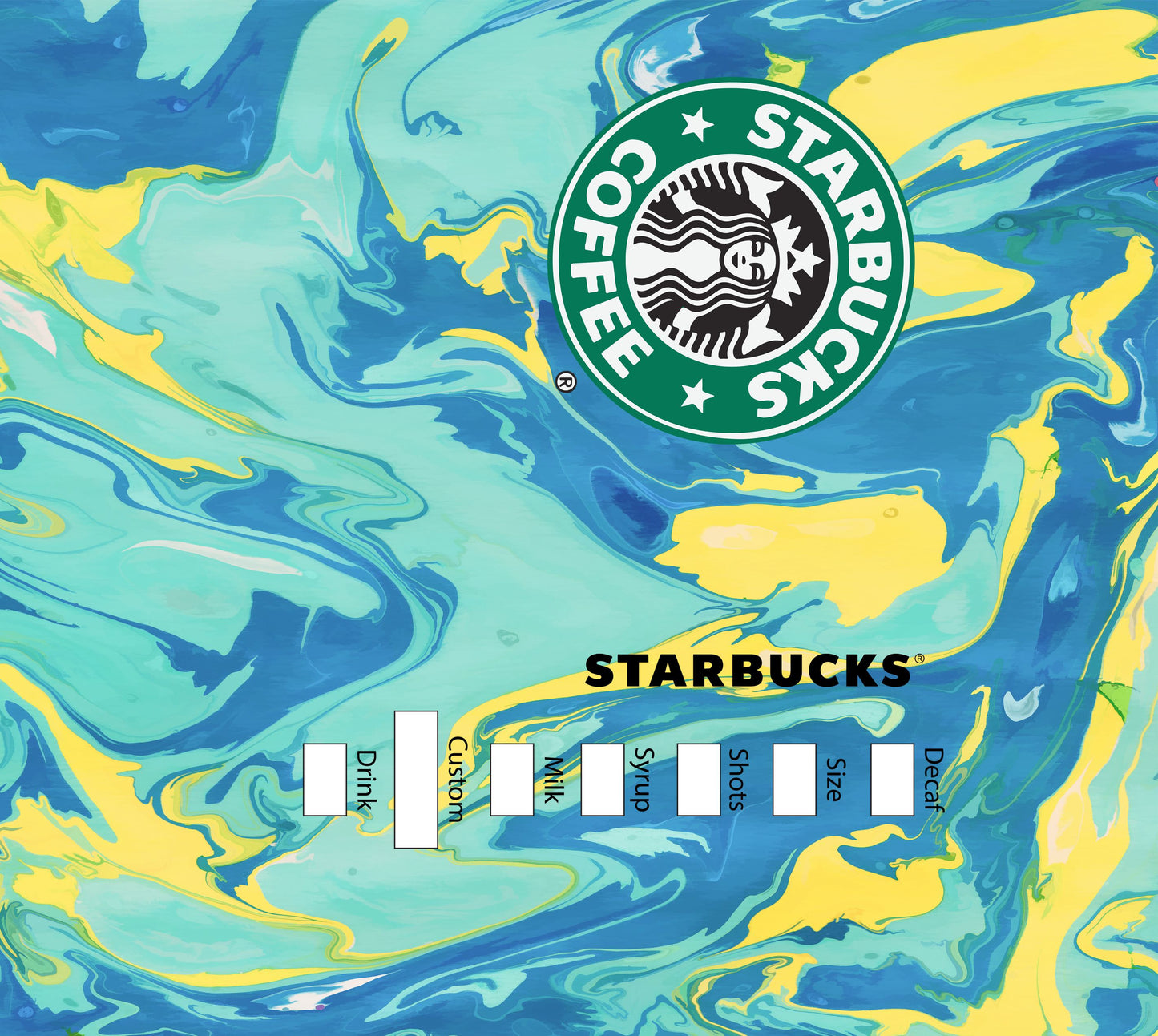 Starbucks Blue and Yellow Kids Tumbler