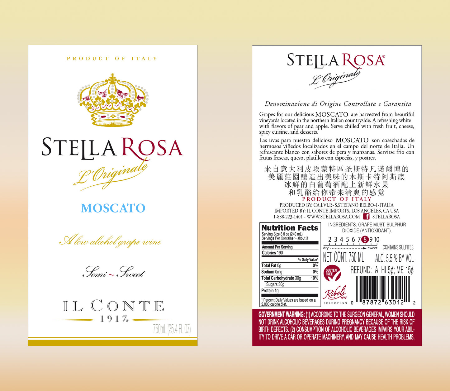 Stella Rosa Moscato Wine Tumbler
