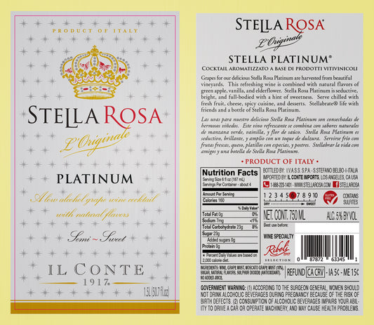 Stella Rosa Platinum Wine Tumbler