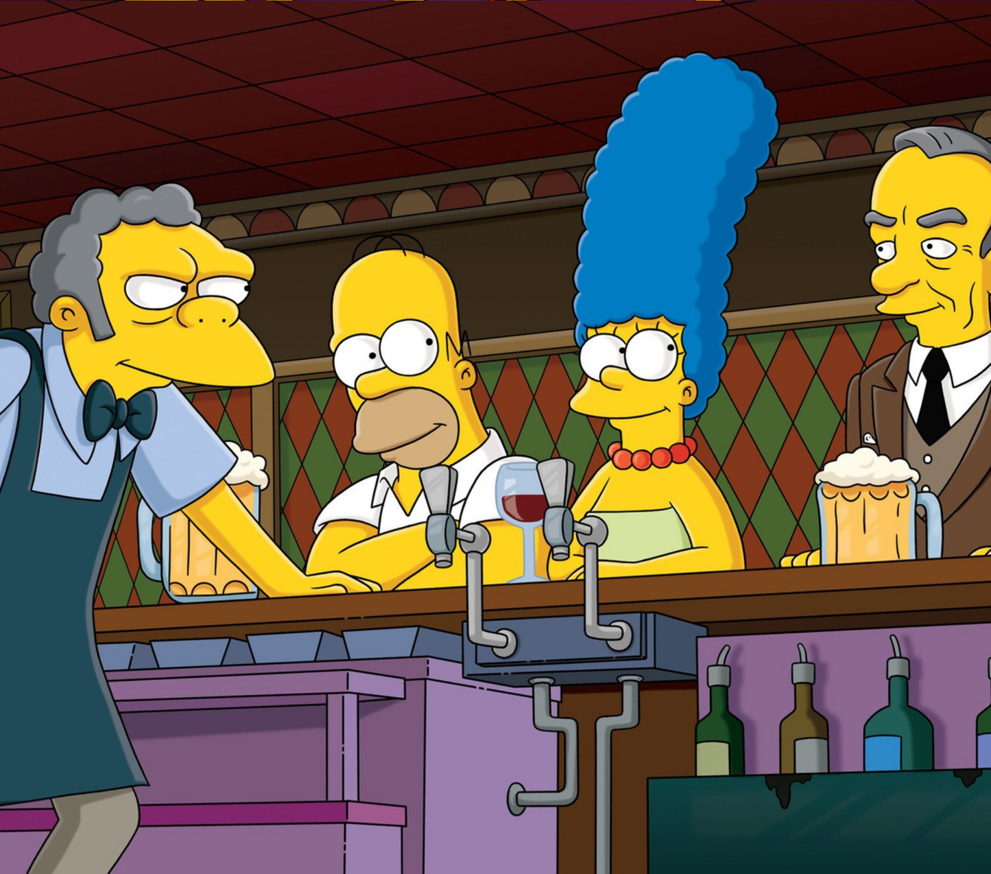 The Simpsons Drinking Crew Mug