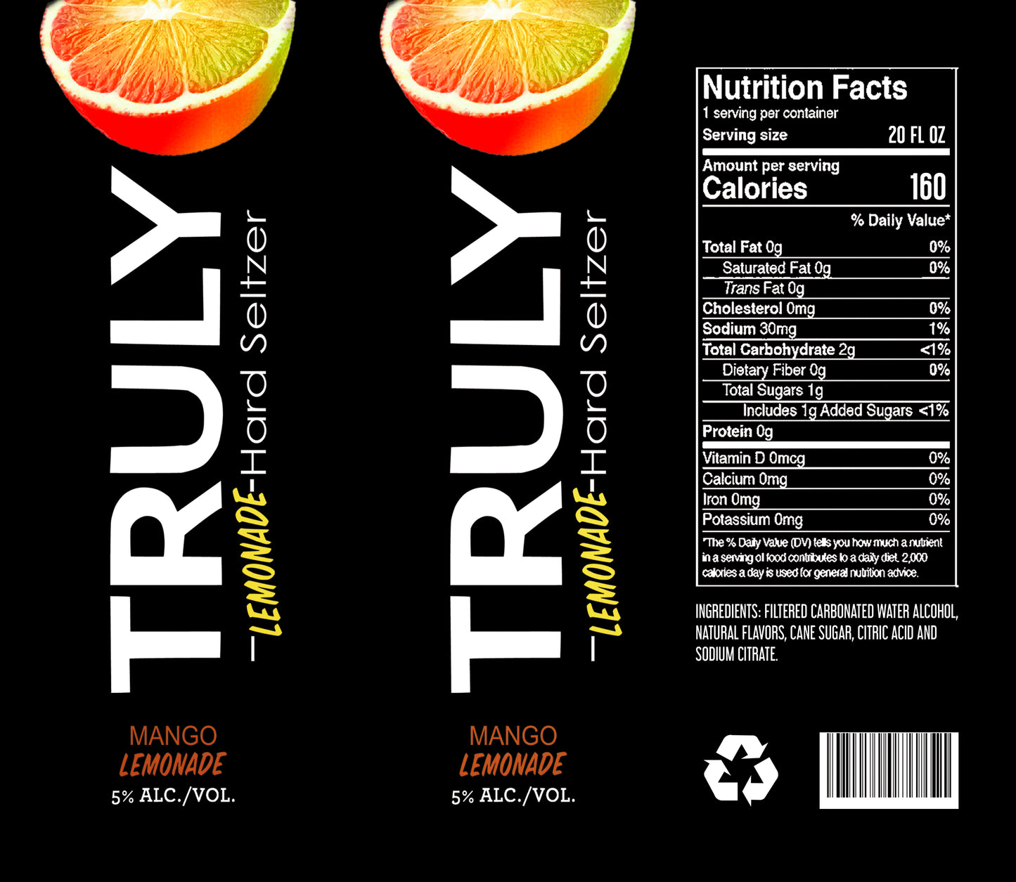 Truly Mango Lemonade Wine Tumbler