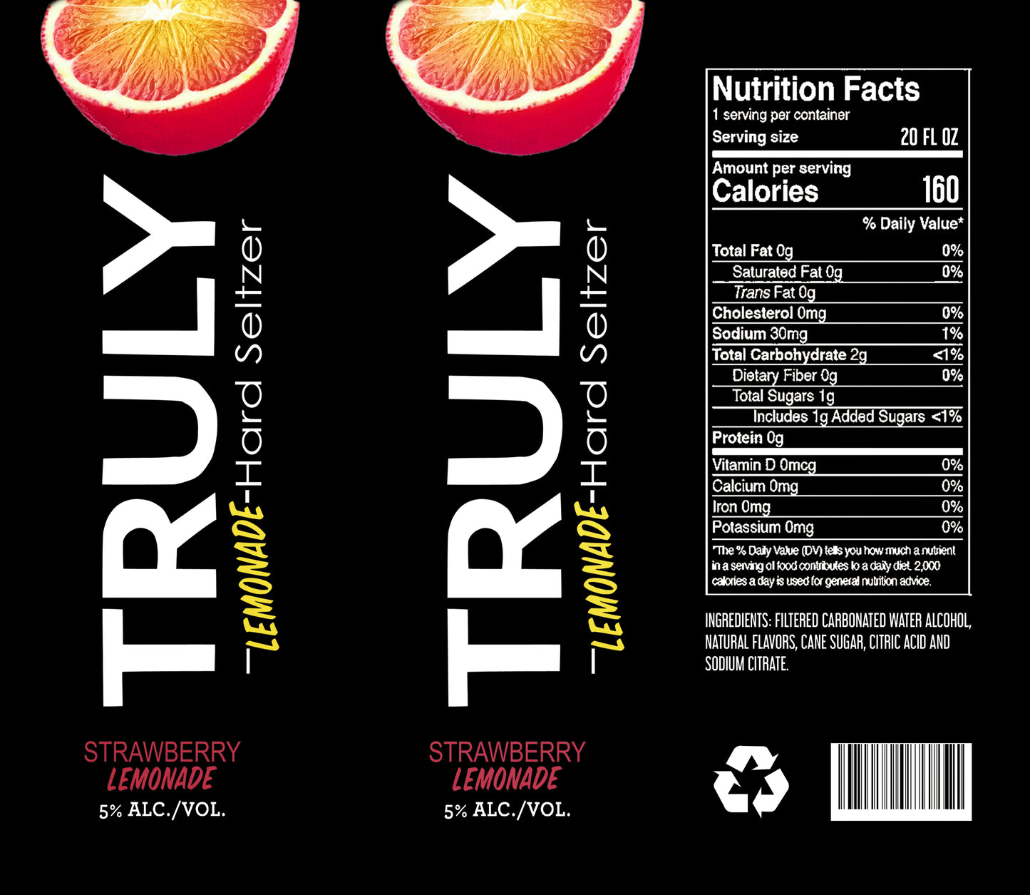 Truly Strawberry Lemonade Wine Tumbler