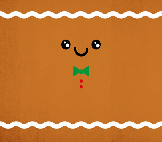 Gingerbread Face Wine Tumbler