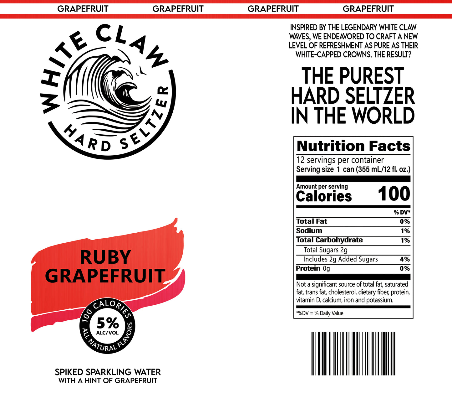 White Claw Ruby Grapefruit Tumbler