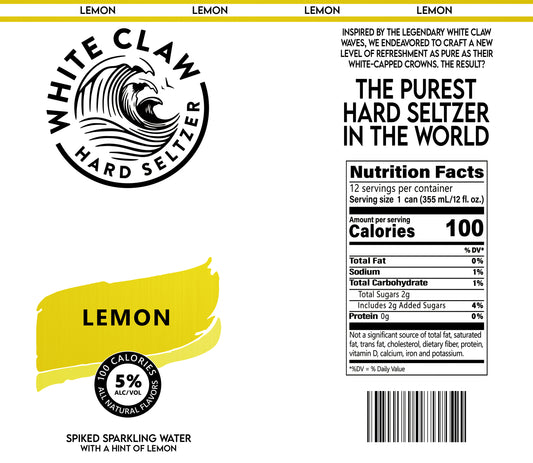 White Claw Lemon Kids Tumbler