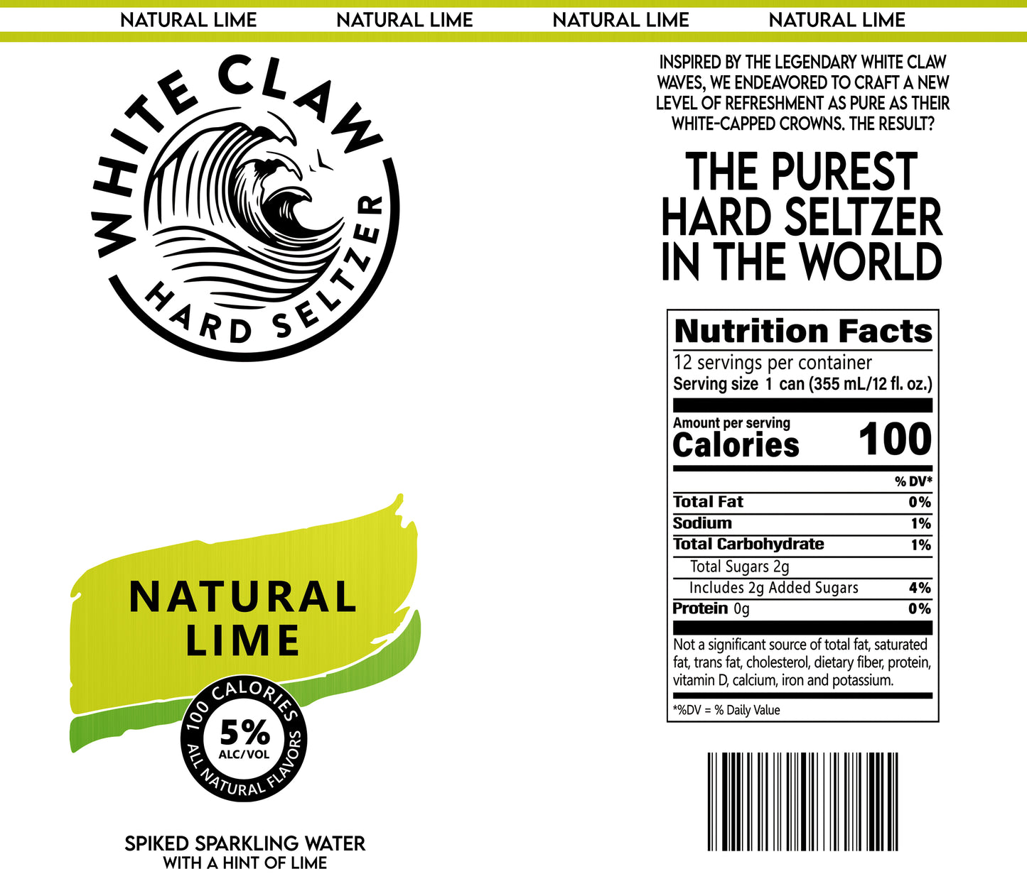 White Claw Natural Lime Wine Tumbler
