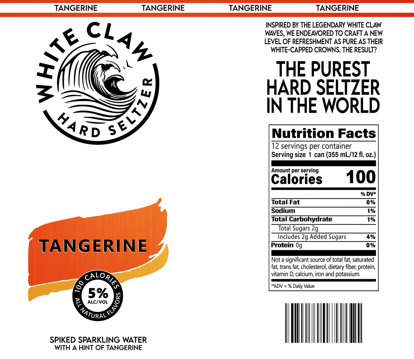 White Claw Tangerine Tumbler